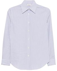 CAMICERIA MAZZARELLI - Vertical-Stripe Long-Sleeve Shirt - Lyst