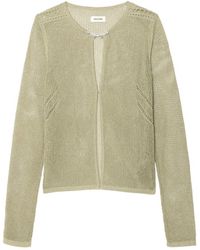 Zadig & Voltaire - Saya Open-Knit Cardigan - Lyst