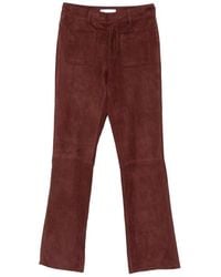 Ba&sh - Suede Flared Trousers - Lyst