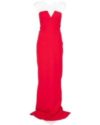 New Arrivals - Ecliptica Strapless V-Neck Maxi Dress - Lyst