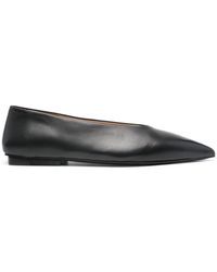 Marsèll - Pointed-Toe Leather Ballerinas - Lyst