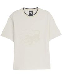 Y-3 X Wales Bonner - X Y3-Wales Bonner Graphic-Print T-Shirt - Lyst