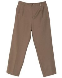Myths - Pleated-Front Straight-Leg Trousers - Lyst