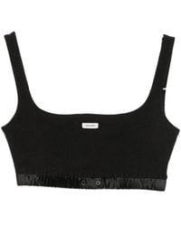 Entire studios - Logo-Patch Cropped Top - Lyst