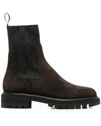 Henderson - Ella Suede Panelled Boots - Lyst