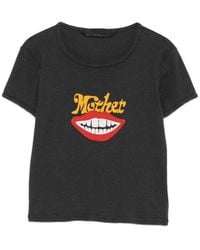 Mother - The Itty Bitter Ringer Graphic-Print Cropped T-Shirt - Lyst