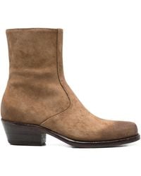 Eraldo - 45Mm Zip-Detail Suede Boots - Lyst