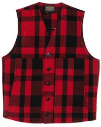 Filson - Check-Pattern Gilet - Lyst