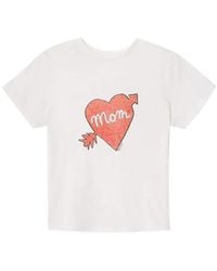 RE/DONE - Classic Tee Mom Heart-Print T-Shirt - Lyst