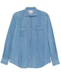 Mazzarelli - Western-Yoke Chest-Pocket Shirt - Lyst