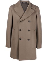 Mens Coats Tagliatore Coats Save 25% Natural for Men Tagliatore Cashmere arden Double-breasted Coat in Brown 