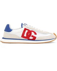 Dolce & Gabbana - Dg Cushion Mixed-Material Sneakers - Lyst