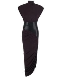 ANDAMANE - Ursula Ruched High-Neck Maxi Dress - Lyst
