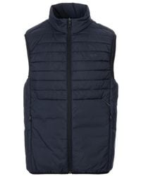 BOSS - Quilted Zip Vest - Lyst