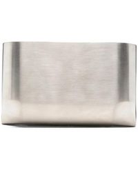 Rick Owens - Sculptural Brushed-Finish Clutch Bag - Lyst