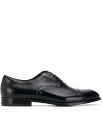 Doucal's Lace-up Oxford Shoes - Black