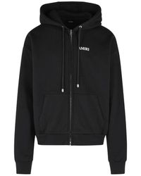 Amiri - Logo-Print Zip-Up Hoodie - Lyst