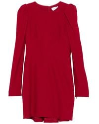 McQueen - Puff-Sleeve Fitted Dress - Lyst