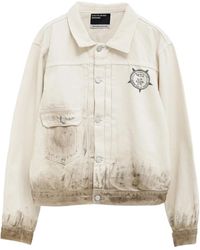 Enfants Riches Deprimes - Type Viii Graphic-Print Distressed Denim Jacket - Lyst