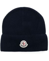 Moncler - Logo Cotton Beanie - Lyst
