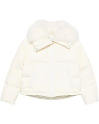 Yves Salomon - Fur-Trim Puffer Jacket - Lyst