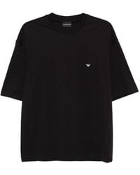 Emporio Armani - T-Shirt With Logo Print - Lyst