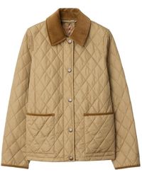Burberry - Quilted Jacket Sand/Flax - Lyst