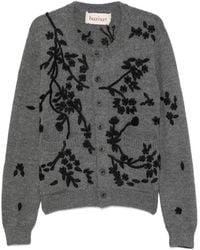 BAZISZT - Floral-Embroidered Cardigan - Lyst