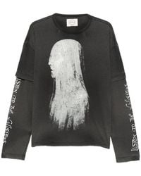 ERCOLE STUDIO - Graphic-Print Long-Sleeve T-Shirt - Lyst