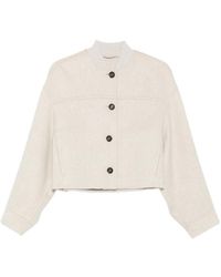 Brunello Cucinelli - Neutrals Jackets - Lyst