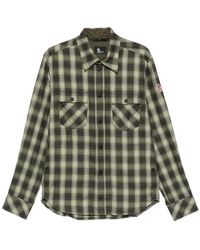 Moncler - Check-Print Shirt - Lyst