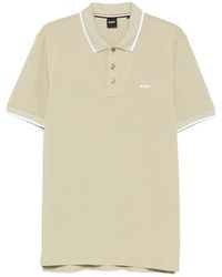 BOSS - Parlay 190 Logo-Print Tipped Polo Shirt - Lyst