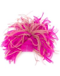 Max Mara Feather Embellished Hair Clip - Pink