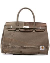 ANOTHER CHANCE - Panelled Logo-Patch Tote Bag - Lyst