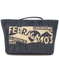 Ferragamo - Venna-Logo Clutch Bag - Lyst