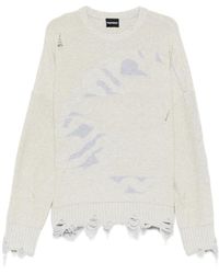 MADFRENZY - Cortex Grunge Distressed Sweater - Lyst