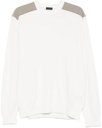 Paul & Shark - Contrast-Panel Crew-Neck Sweater - Lyst