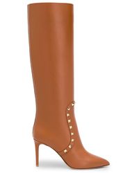 Valentino Valentino Garavani Rockstud Boots - Brown