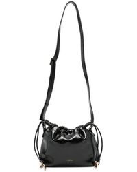 A.P.C. - Mini Ninon Leather Shoulder Bag - Lyst