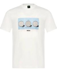 BOSS - Graphic-Print Short-Sleeves T-Shirt - Lyst