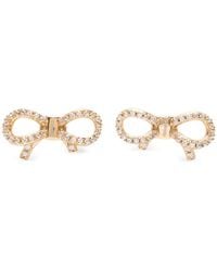 Ferragamo - Stud Earrings Vara Bow-Tone - Lyst