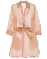 Mazzarelli - Organza Sheer Shirt - Lyst