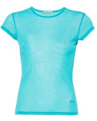 Paloma Wool - Oma Semi-Sheer Short-Sleeve T-Shirt - Lyst