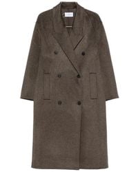 The Dynamis Studio - Double-Breasted Peak-Lapel Coat - Lyst