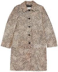 Rohe - Single-Breasted Animal-Print Coat - Lyst