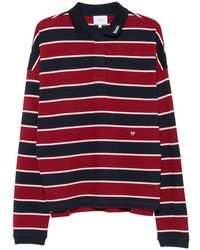 Rhude - Striped Long-Sleeve Polo Shirt - Lyst