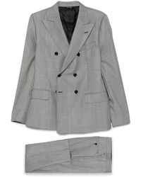 Reveres 1949 - Double-Breasted Checked-Pattern Suit - Lyst