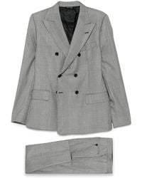 Reveres 1949 - Double-Breasted Checked-Pattern Suit - Lyst