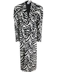 Vetements - Single-breasted Zebra-pattern Coat - Lyst