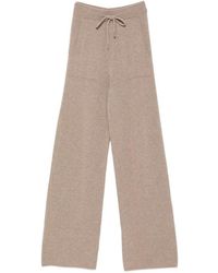 Max Mara - Drawstring-Waist Knitted Trousers - Lyst